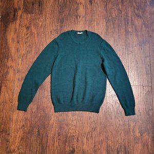 Paolo Pecora 100% Wool Emerald Green Knit Sweater